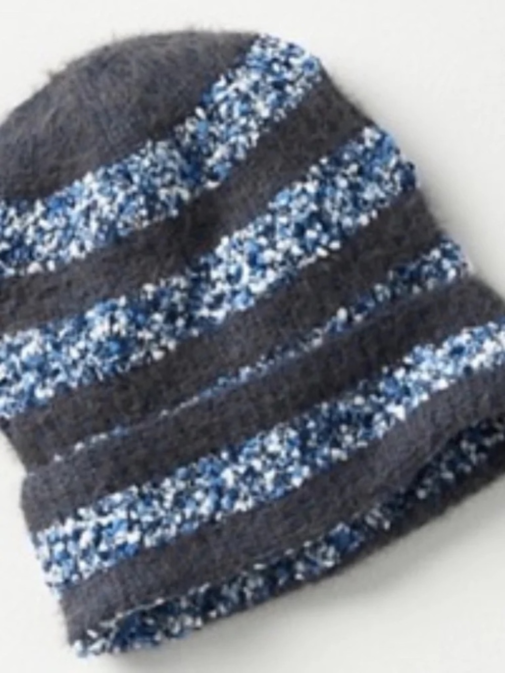 NWT Anthropologie BLUE Cozy Popcorn Beanie